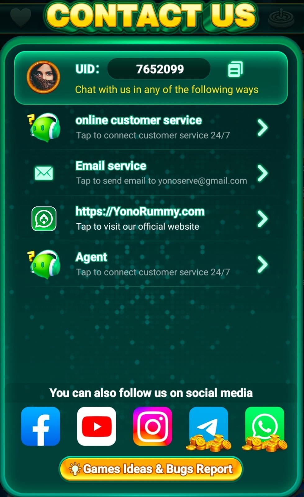 Yono Rummy App Customer Service